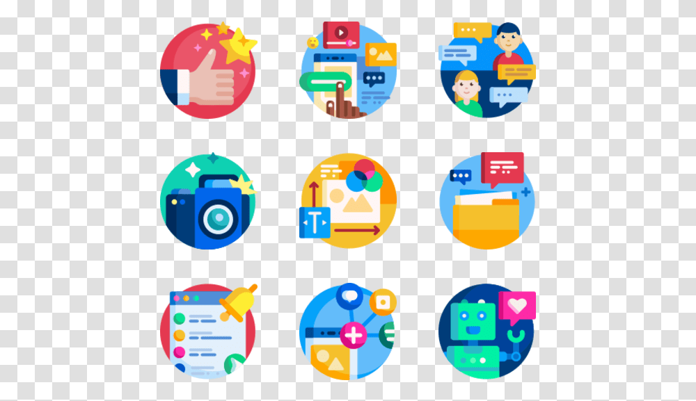 Social Media Icons, Person, Angry Birds, Pac Man Transparent Png