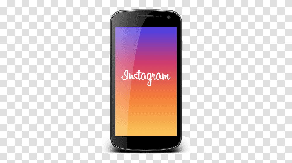 Social Media Instagram Logo On Phone, Mobile Phone, Electronics, Cell Phone, Iphone Transparent Png