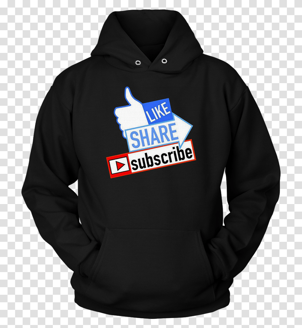 Social Media Like Share Subscribe T Shirt - Teefig Cool Hoodie, Clothing, Apparel, Sweatshirt, Sweater Transparent Png