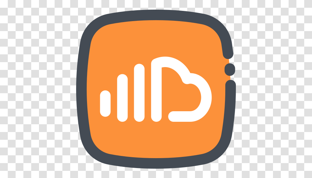 Social Media Logo Soundcloud Free Icon Of Clip Art, Symbol, Trademark, Sweets, Food Transparent Png