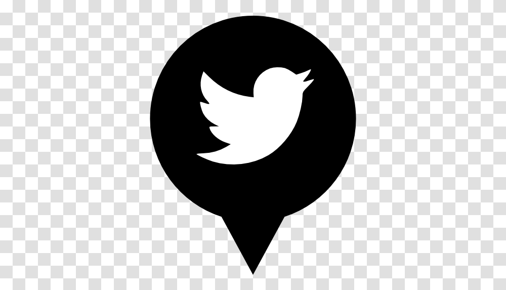 Social Media Logo Twitter Free Icon Black App Icons Aesthetic, Silhouette, Symbol, Stencil, Bird Transparent Png