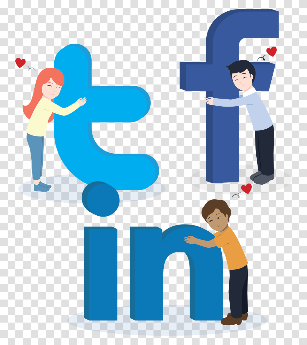 Social Media Logos Cartoon, Person, Washing, Advertisement Transparent Png