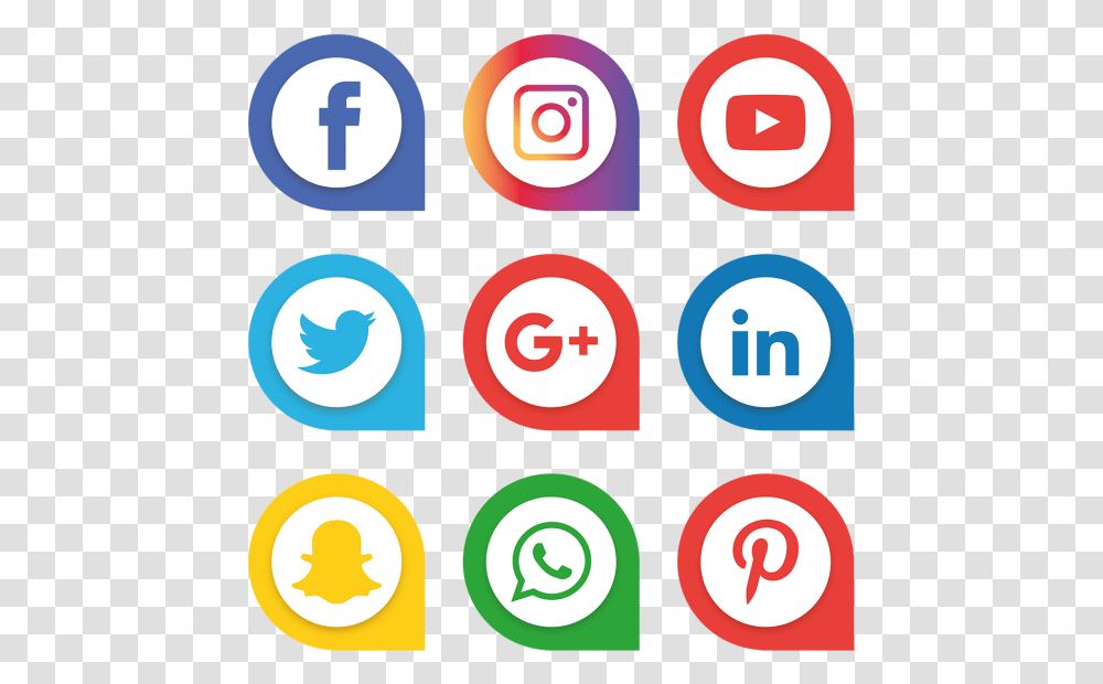 Social Media Logos Vector, Number, Alphabet Transparent Png