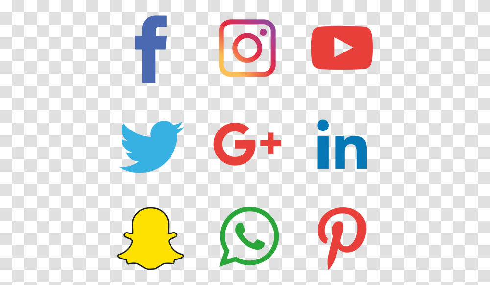 Social Media Logos Vector, Number, Alphabet Transparent Png