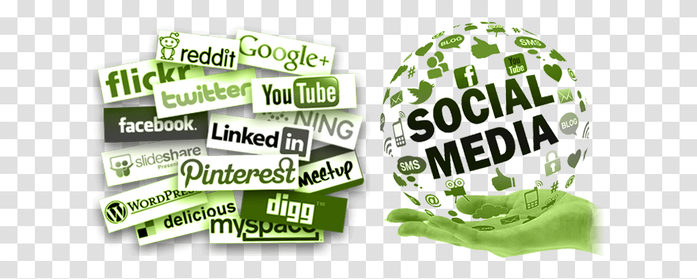 Social Media Marketing Linkedin, Green, Flyer, Poster, Paper Transparent Png