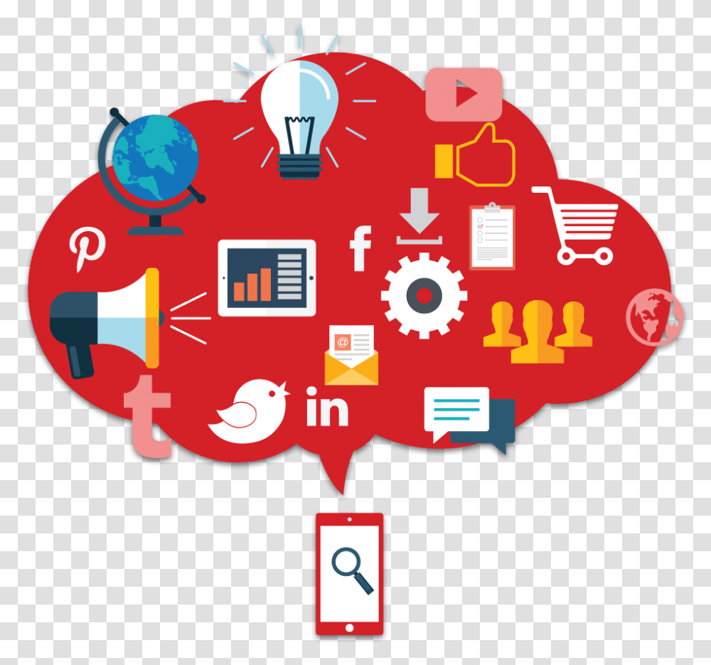 Social Media Marketing Social Media Marketing Red, Light, Diagram Transparent Png
