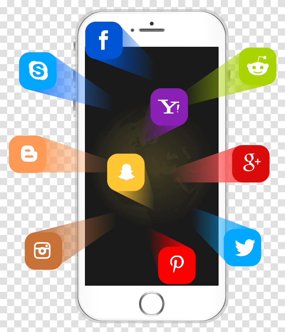 Social Media On Iphone Ios App Social Media, Number, Electronics Transparent Png