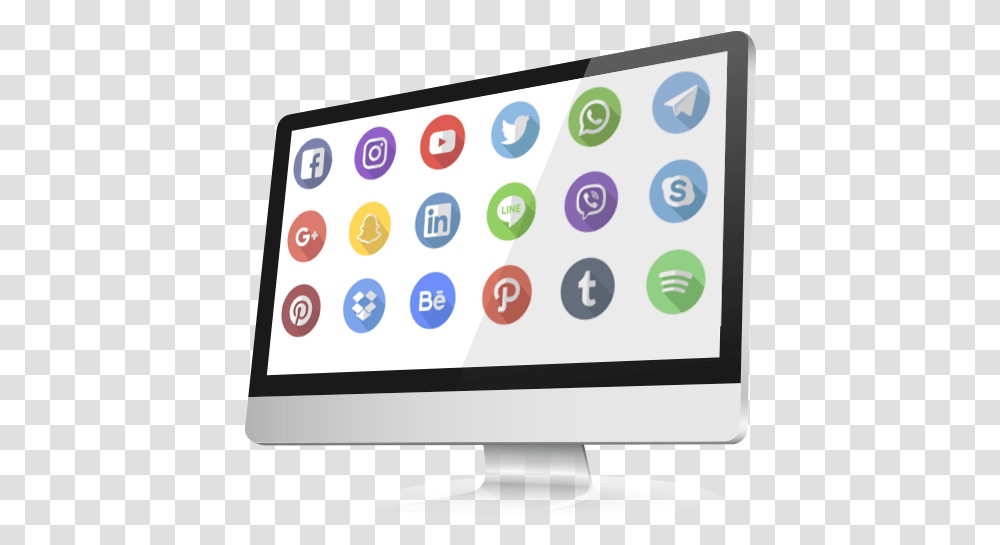 Social Media Platform Screen Shot Of Icons Traffic Sign, Electronics, Monitor, Display, Computer Transparent Png