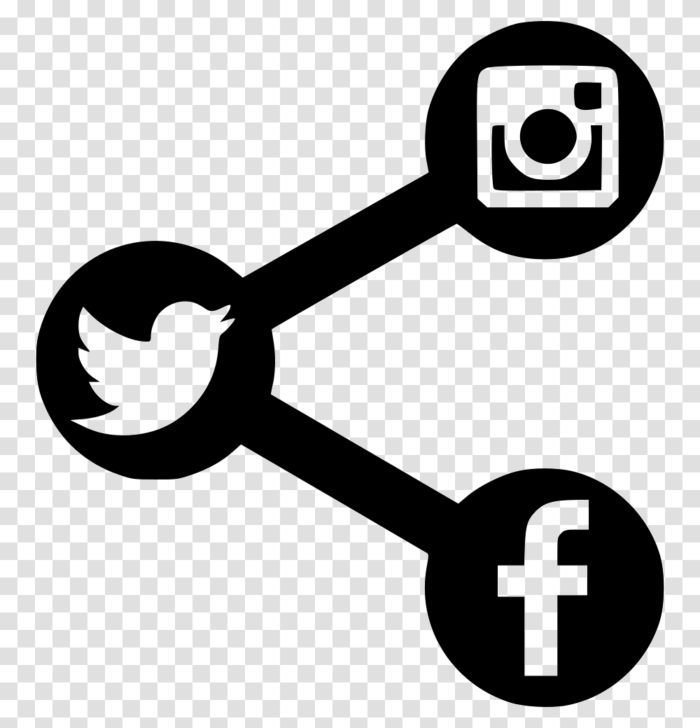 Social Media Share Social Networking Icon, Key, Shovel, Tool, Silhouette Transparent Png