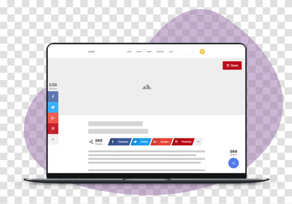 Social Media Sharing Wordpress Plugins Horizontal, Computer, Electronics, Tablet Computer, Monitor Transparent Png