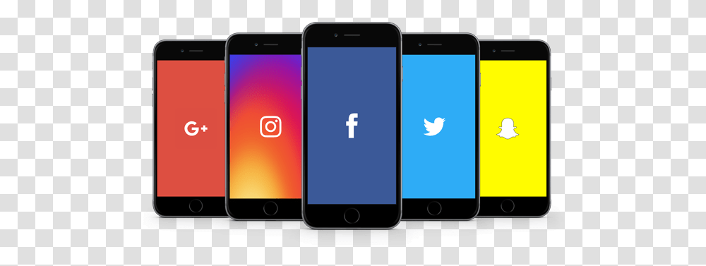 Social Media Social Media In Phone, Mobile Phone, Electronics, Cell Phone, Iphone Transparent Png