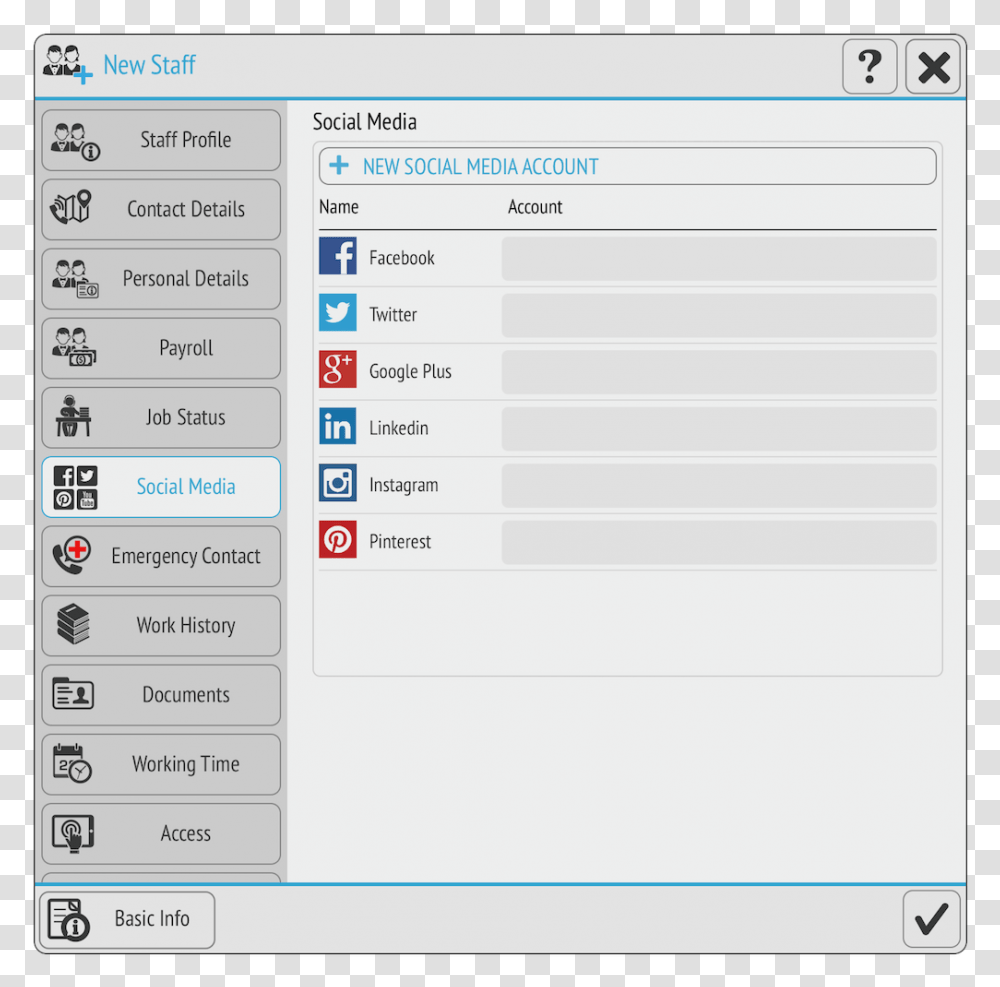 Social Media Social Media Profile Fields, Word, Menu, Page Transparent Png