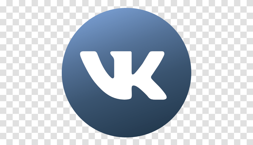 Social Media Vk Icon Gradient Circle, Symbol, Logo, Trademark, Moon Transparent Png