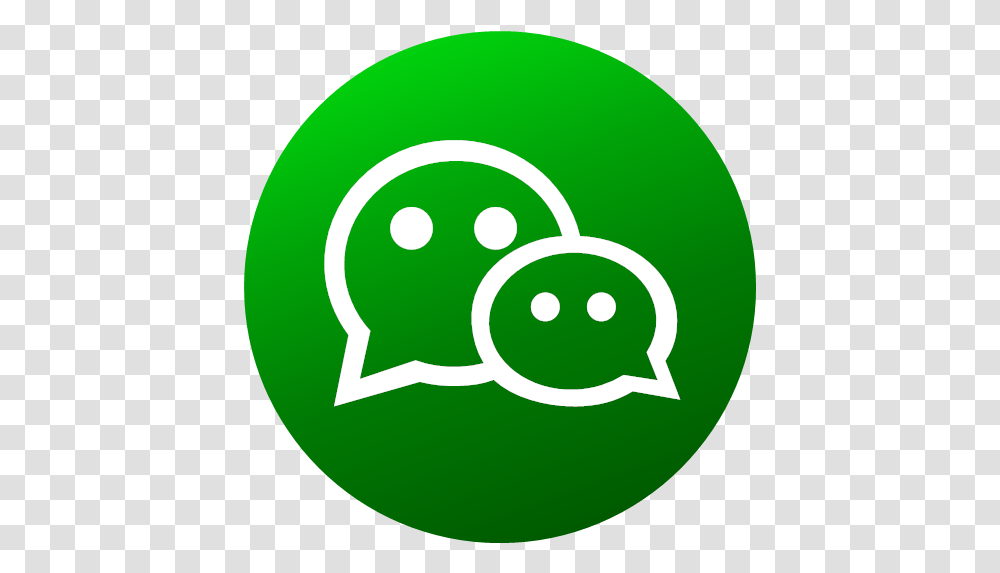 Social Media Wechat Icon Logo, Symbol, Tennis Ball, Plant, Green Transparent Png