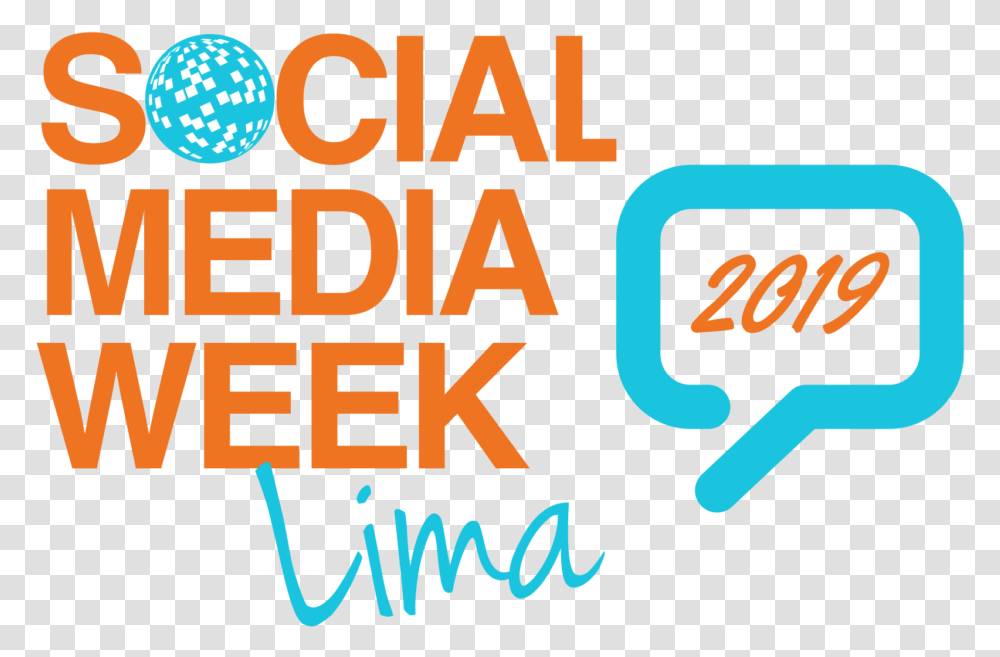 Social Media Week Logo Blue Graphic Design, Alphabet, Word, Label Transparent Png