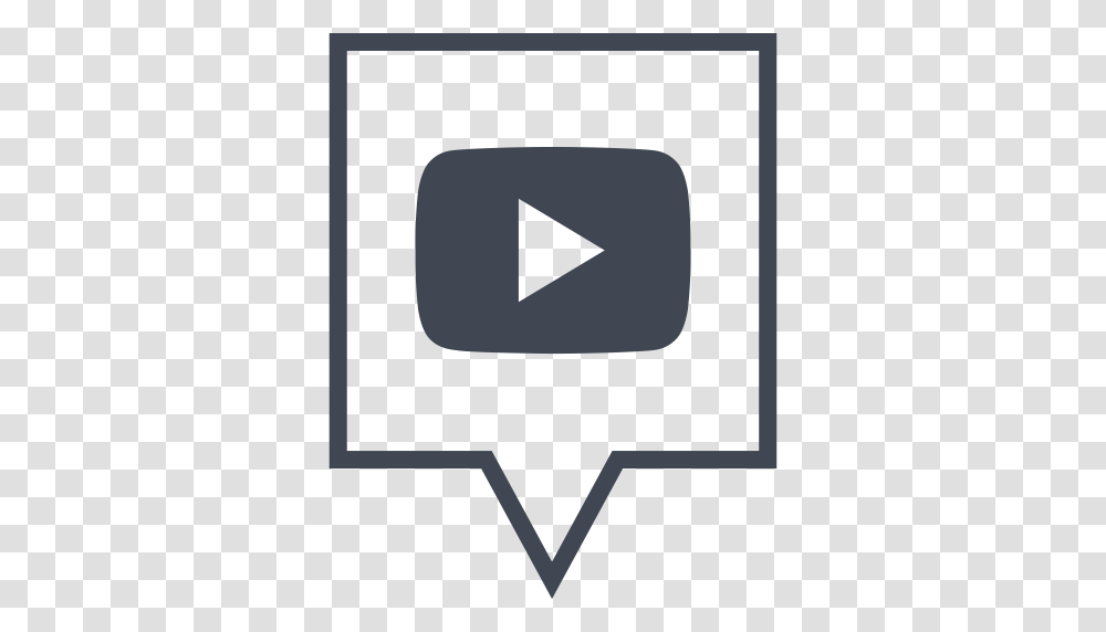 Social Media Youtube Glyph Darkslategray Icon, Logo, Path Transparent Png