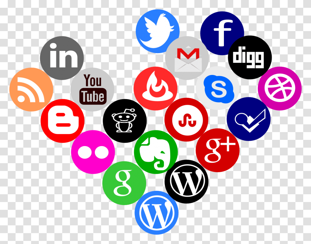 Social Round All Social Media Icons Round, Number, Recycling Symbol Transparent Png