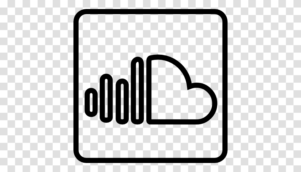 Social Soundcloud Outline Icon Free Of Social Media Outline, Gray, World Of Warcraft Transparent Png