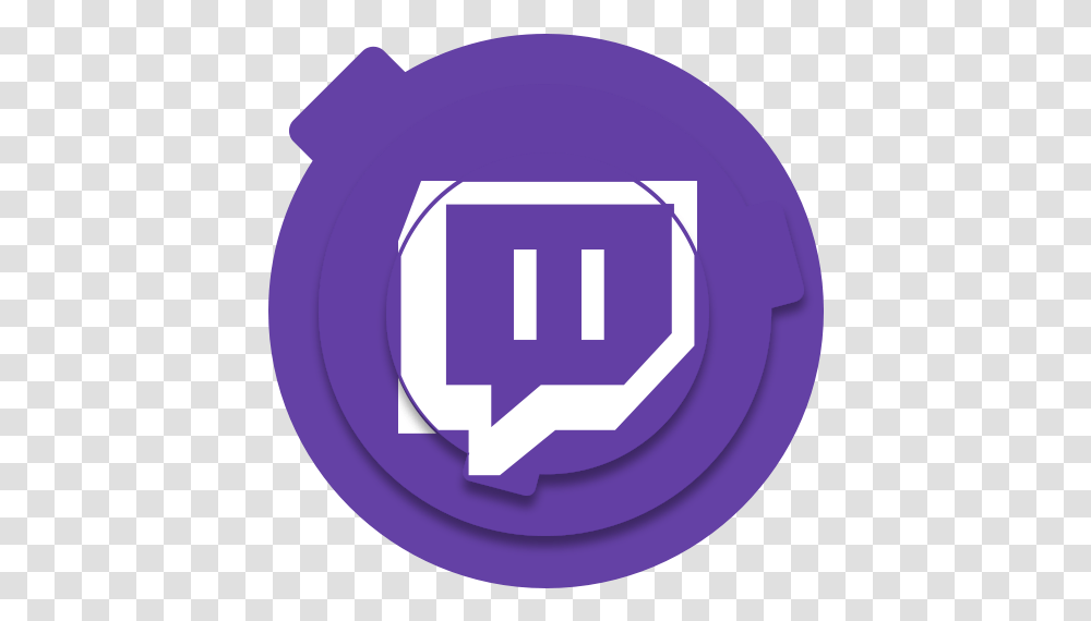 Social Twitch Icon Circle Twitch Logo, Symbol, Trademark, Text, First Aid Transparent Png