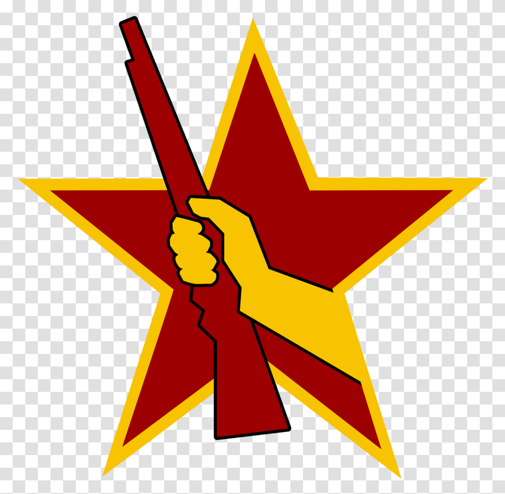 Socialist Combat Emblem By Socialist Combat Asia Pacific Alliance Flag, Star Symbol Transparent Png