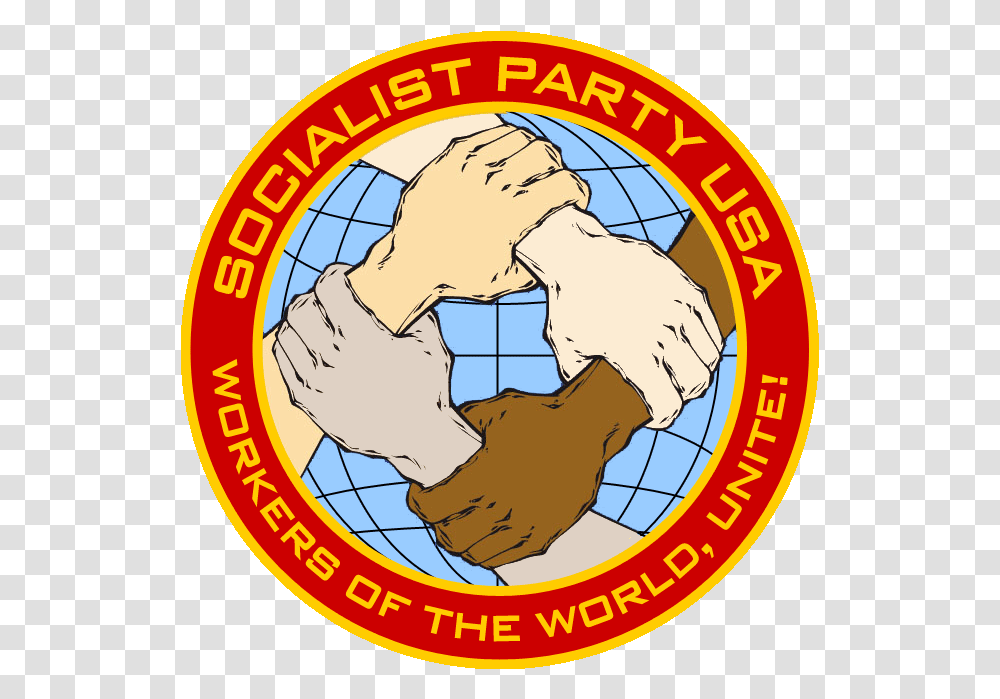 Socialist Logo Circle, Symbol, Trademark, Badge, Poster Transparent Png