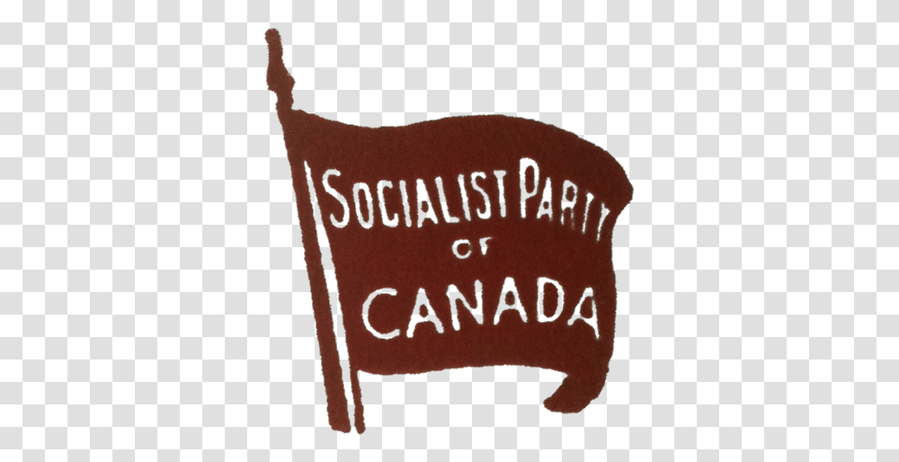 Socialist Party Of Canada 1904 1925 Logo Flag, Cushion, Pillow, Handwriting Transparent Png
