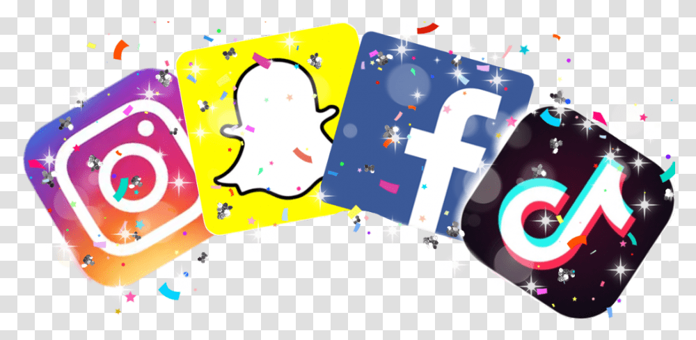 Socialmedia Instagram Tiktok Facebook Tik Tok Instagram Snapchat Facebook, Graphics, Art, Text, Paper Transparent Png