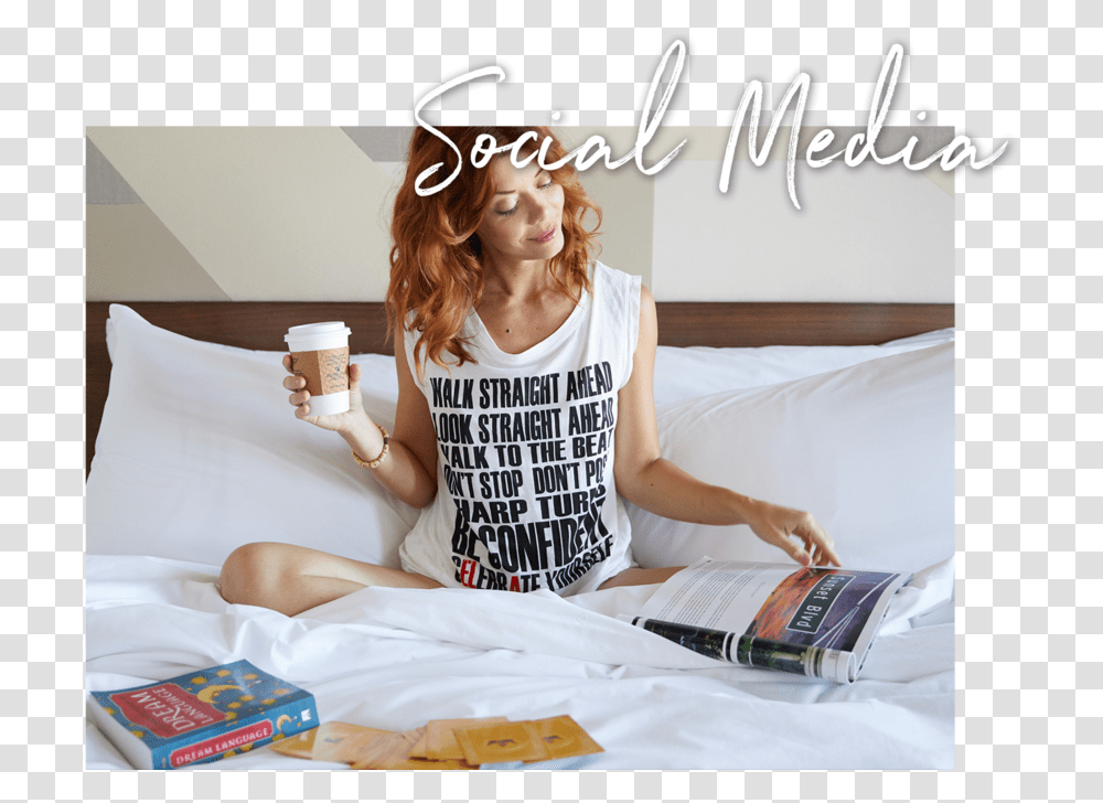 Socialmediapinkgraffiti Girl, Furniture, Person, Bed, Pillow Transparent Png