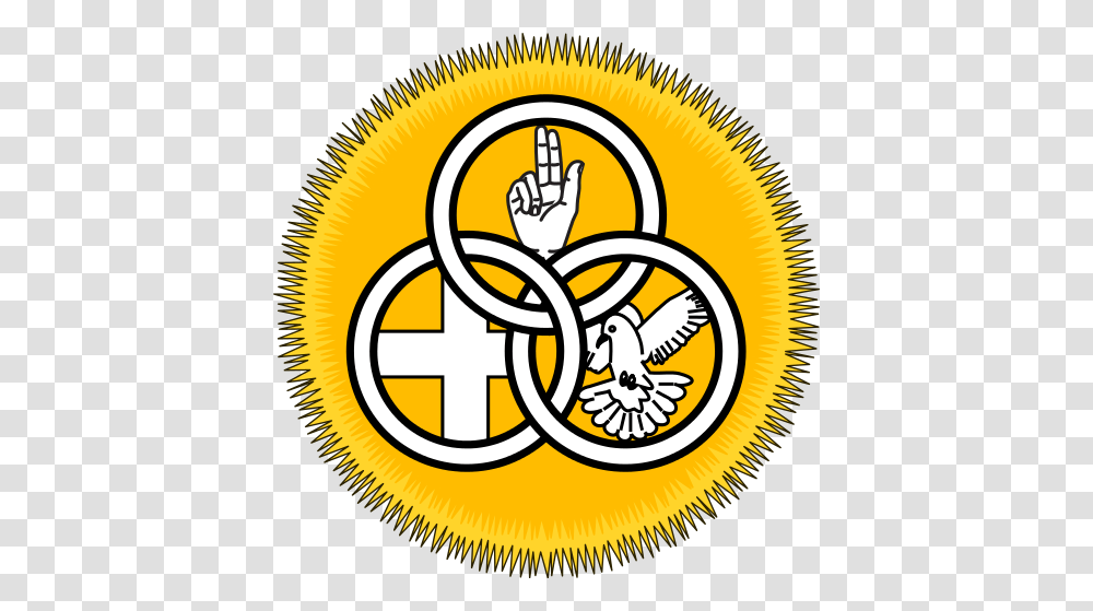 Society Of Our Lady Of The Most Holy Trinity Badge, Hand, Light, Label Transparent Png