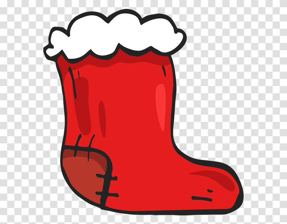 Sock Christmas Gift Clip Art, Christmas Stocking, Clothing, Apparel, Boot Transparent Png