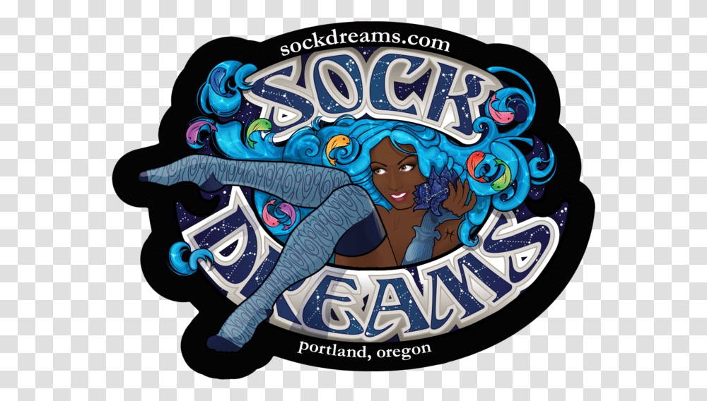 Sock Dreams Sticker, Person, Label, Leisure Activities Transparent Png