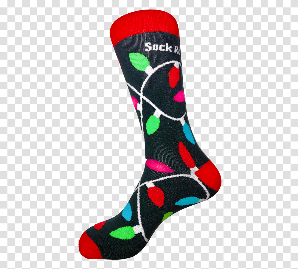 Sock Rocket Christmas Lights Socks Sock, Apparel, Shoe Transparent Png