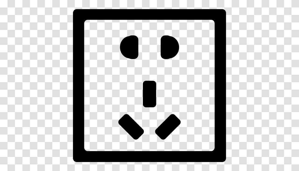 Socket Electricity Socket Power Cable Outlet Icon With, Gray, World Of Warcraft Transparent Png