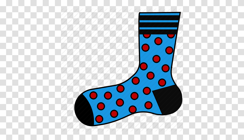 Socks Clipart Polka Dot Sock, Stocking, Apparel, Christmas Stocking Transparent Png
