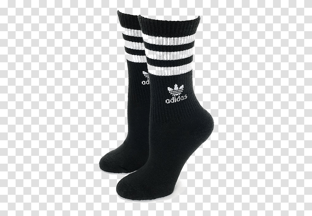 Socks Photo Long Black Adidas Socks, Apparel, Footwear, Shoe Transparent Png