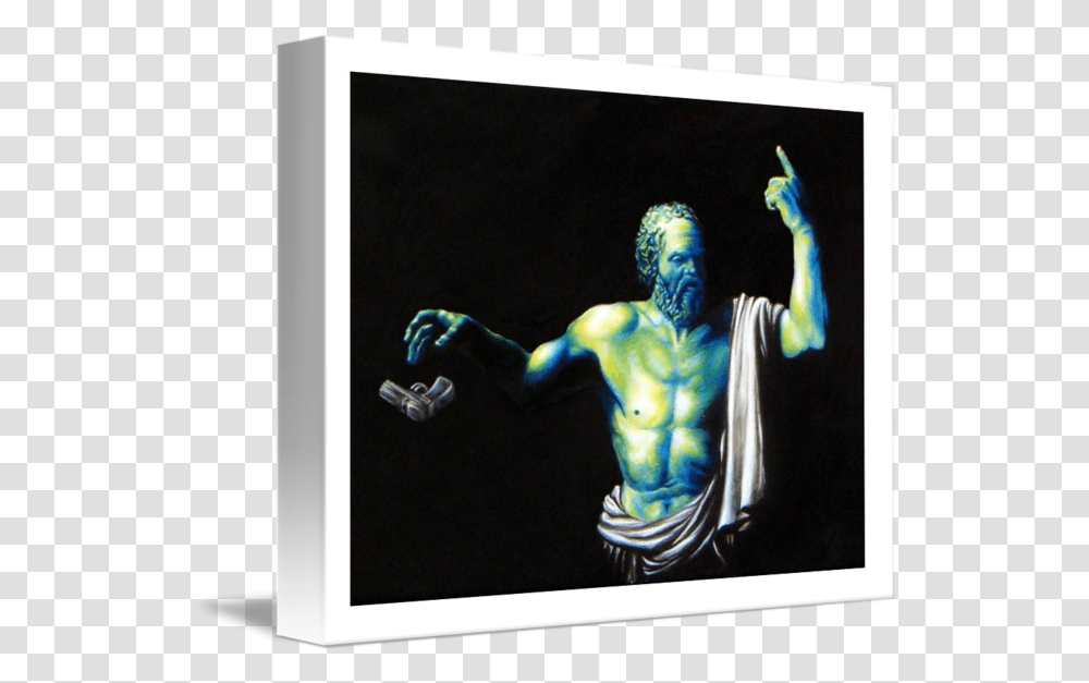 Socrates By Fictional Character, Person, Art, Screen, Electronics Transparent Png