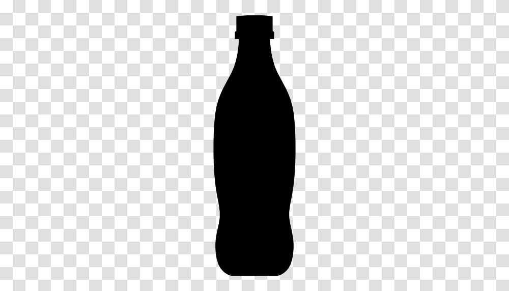 Soda Bottle Clip Art Black And White, Silhouette, Beverage, Drink, Pop Bottle Transparent Png