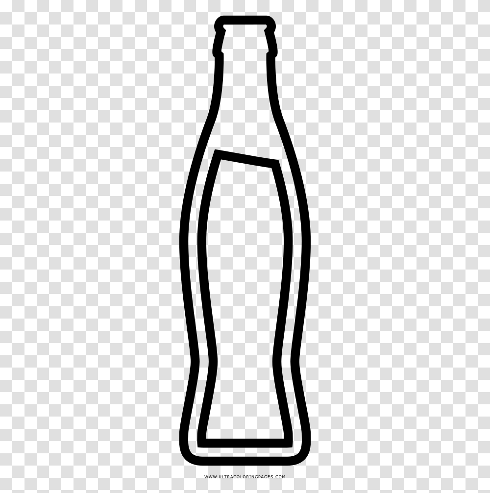 Soda Bottle Coloring Page, Gray, World Of Warcraft Transparent Png