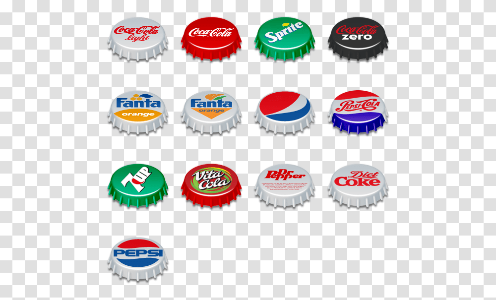 Soda Bottle Top Icons Download Bottle Top Pop Art Vector, Label, Cupcake, Cream Transparent Png