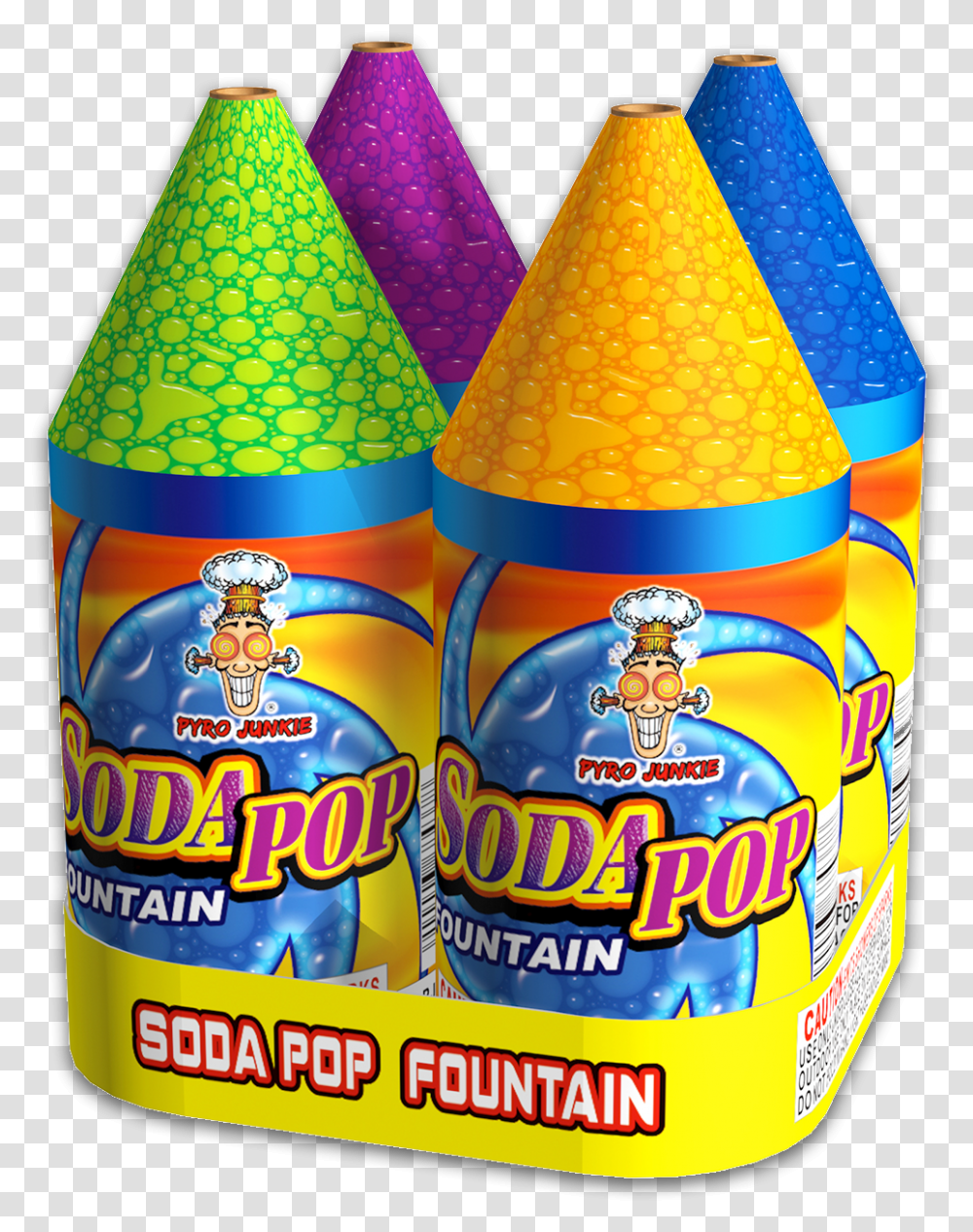 Soda Bottles Pyro Junkie Fireworks For Party, Clothing, Apparel, Hat, Food Transparent Png