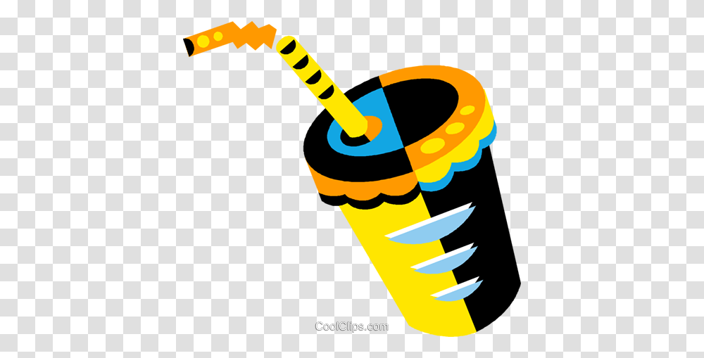 Soda Drink With A Straw Royalty Free Vector Clip Art Illustration, Dynamite, Bomb, Weapon, Weaponry Transparent Png