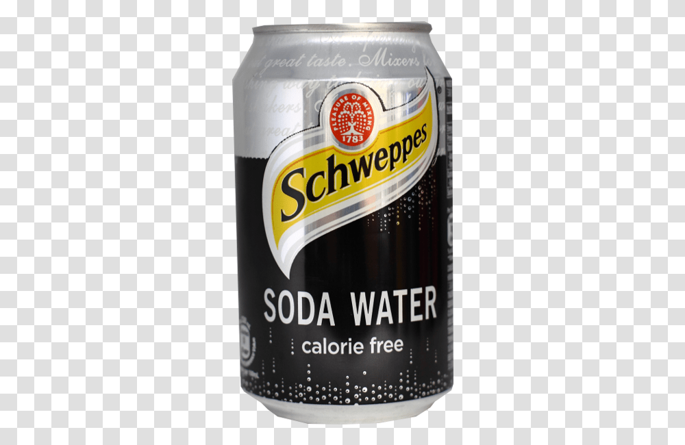 Soda Water 2 Image Soda Water Schweppes Calories, Tin, Beverage, Drink, Beer Transparent Png