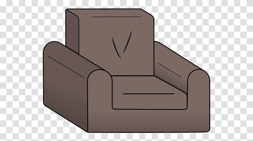 Sofa Cartoon Sit Couch, Furniture, Armchair Transparent Png