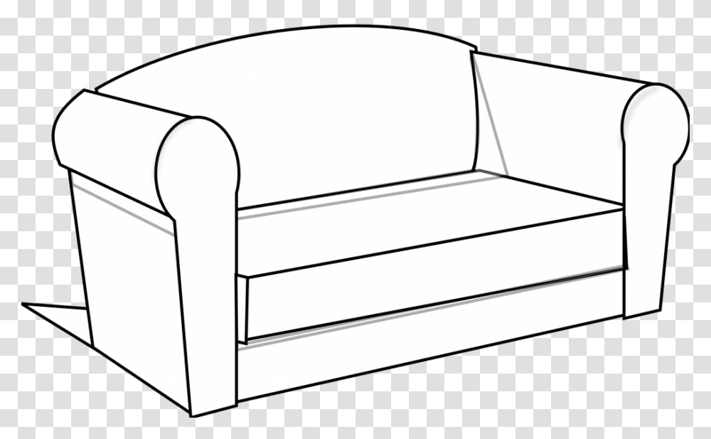Sofa Clipart Black, Furniture, Couch, Mailbox, Letterbox Transparent Png