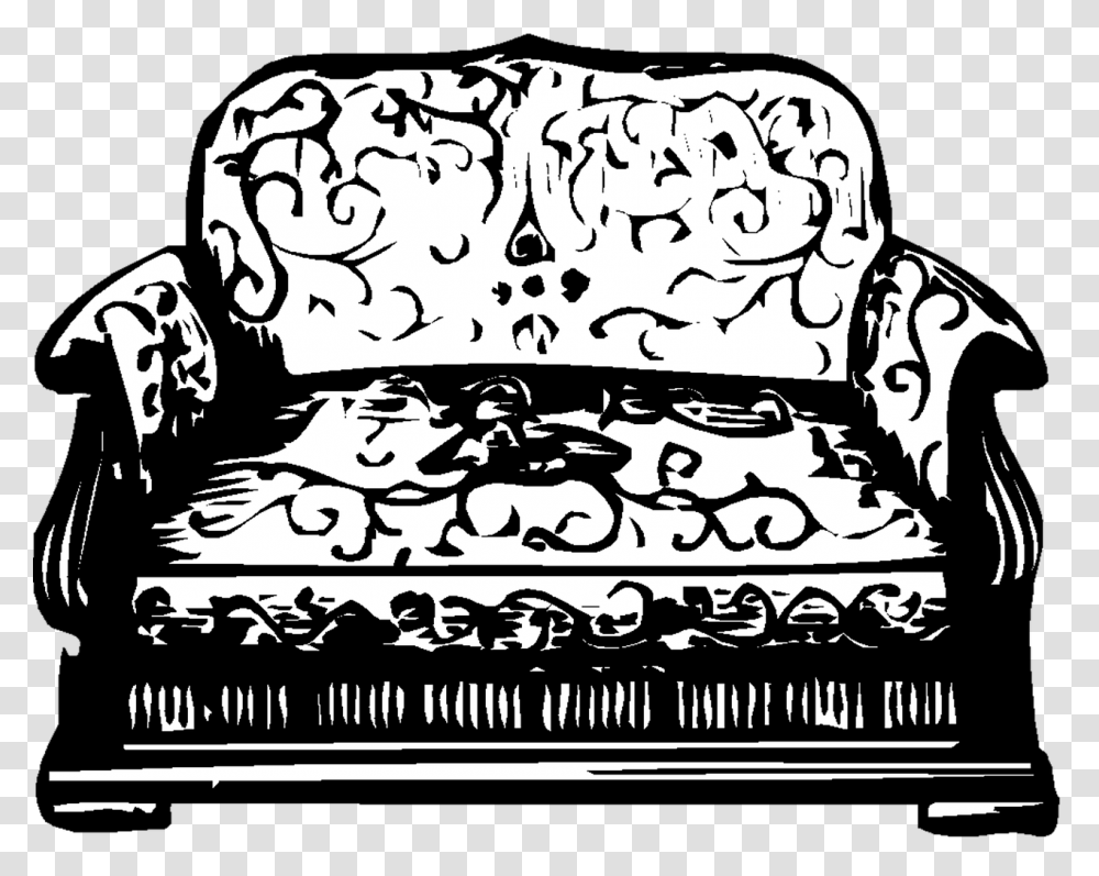 Sofa Couch Vintage Free Picture Mebel Chernobelaya, Furniture, Cushion, Pillow, Bench Transparent Png