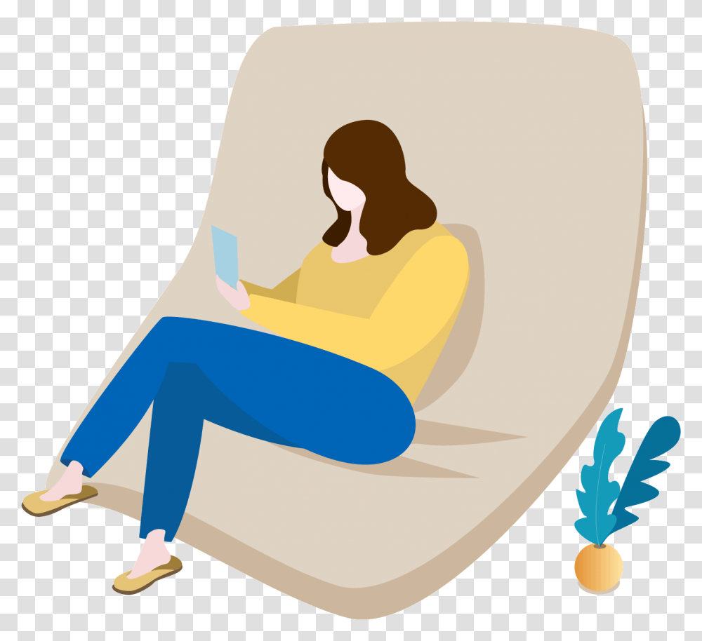 Sofa Home Character Warm And Vector Image Sitting, Room, Indoors, Bathroom, Potty Transparent Png