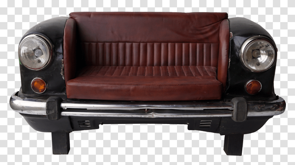 Sofa Made Of An Old Car Front Mixed Colours Antique Car Transparent Png