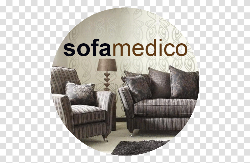 Sofa Medico 2017 Round White Living Room, Furniture, Table Lamp, Couch, Lampshade Transparent Png