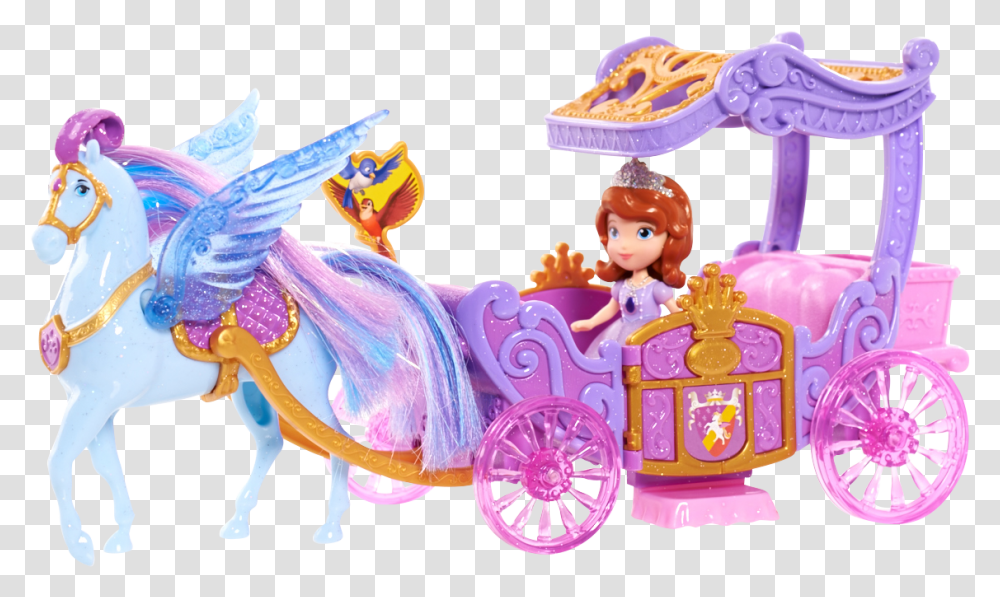 Sofia The First, Carriage, Vehicle, Transportation, Wagon Transparent Png