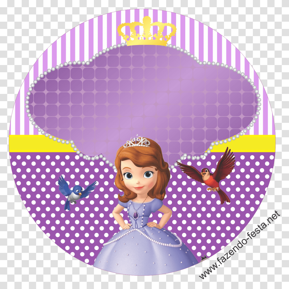 Sofia The First Name Template Doll Toy Purple Crib Transparent Png Pngset Com